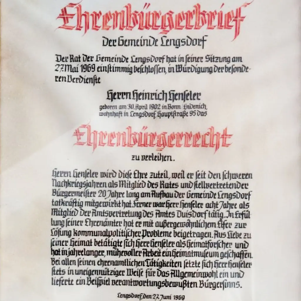 Heimat und Verschönerungsverein Lengsdorf Bonn